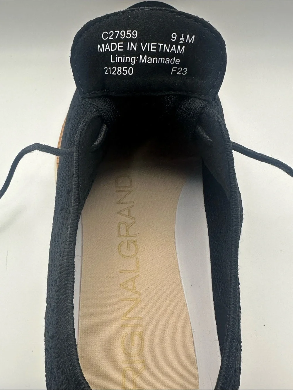 Cole Haan | OriginalGrand Stitchlite Wingtip Oxford Sneakers Black 9.5M NEW